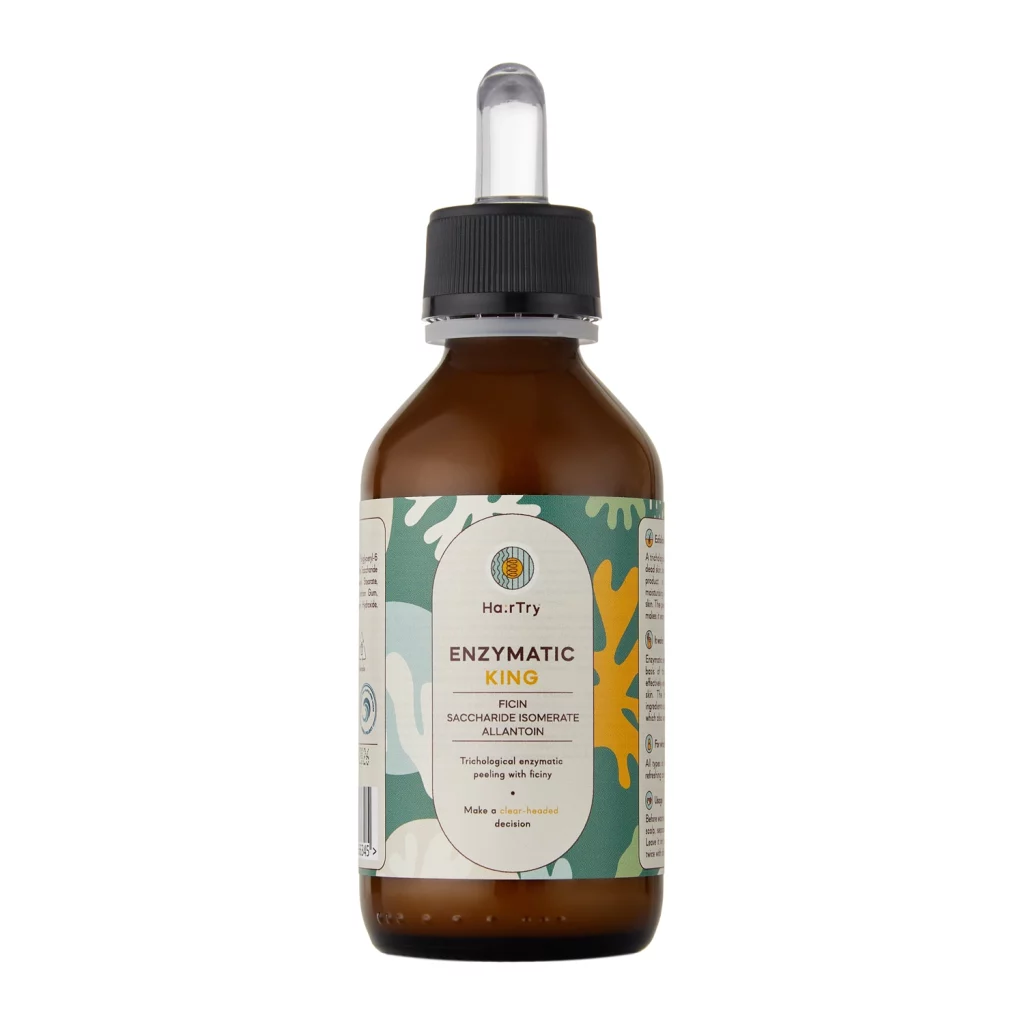 HairTry - Enzymatic King - Trychologiczny Peeling Enzymatyczny z Ficyną