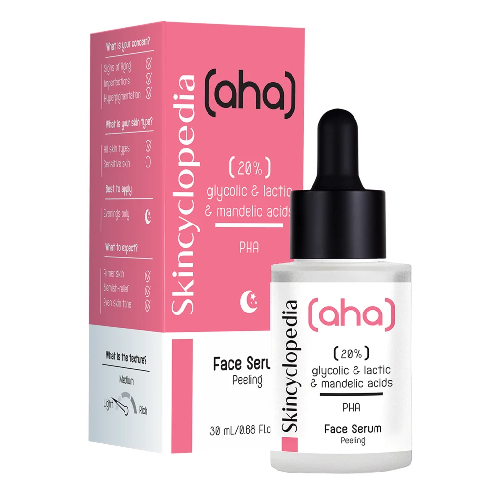 Skincyclopedia - Face Serum 20% AHA + PHA - Złuszczające Serum do Twarzy