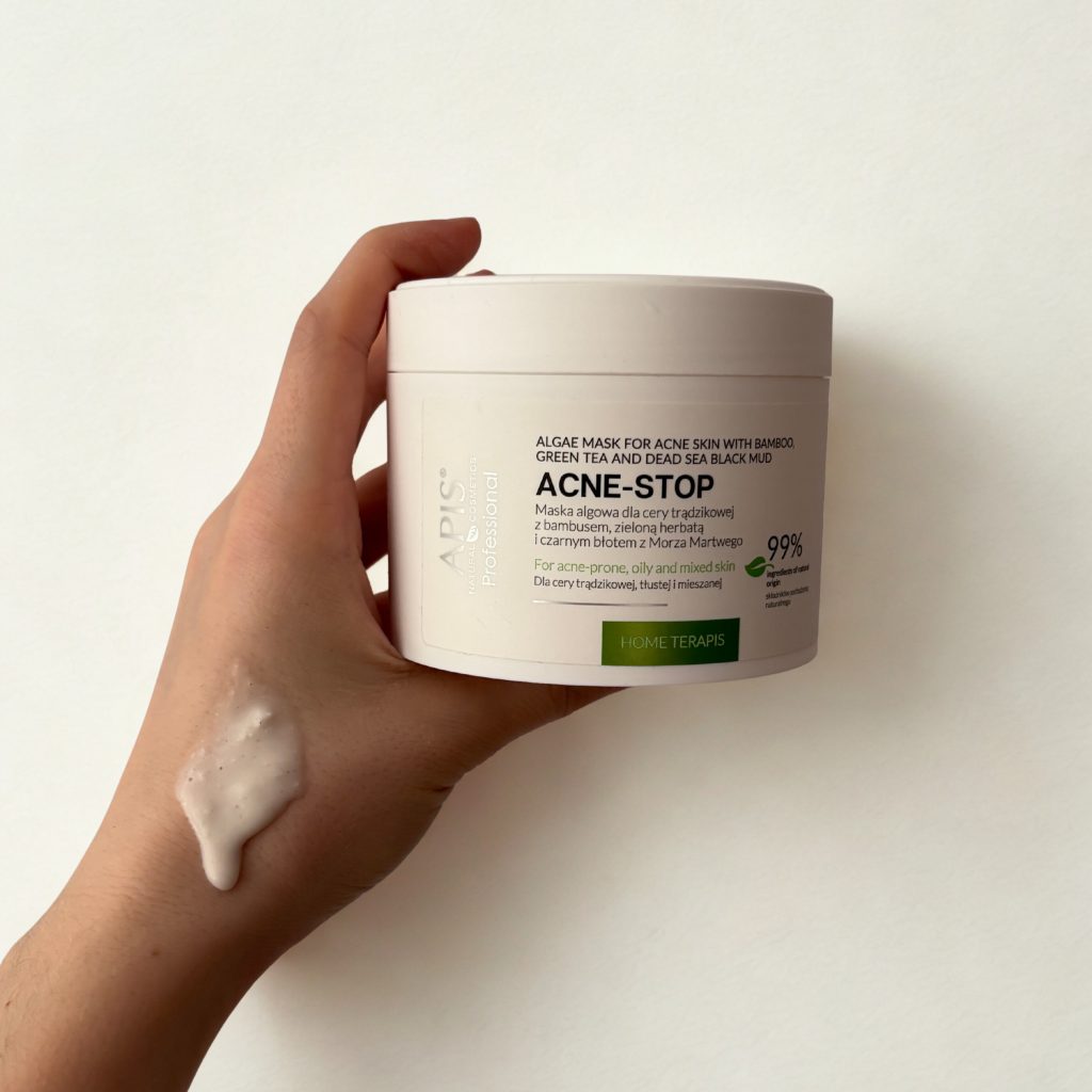Apis - Acne-Stop - Maska Algowa dla Cery Trądzikowej z Bambusem, Zieloną Herbatą i Czarnym Błotem z Morza Martwego 