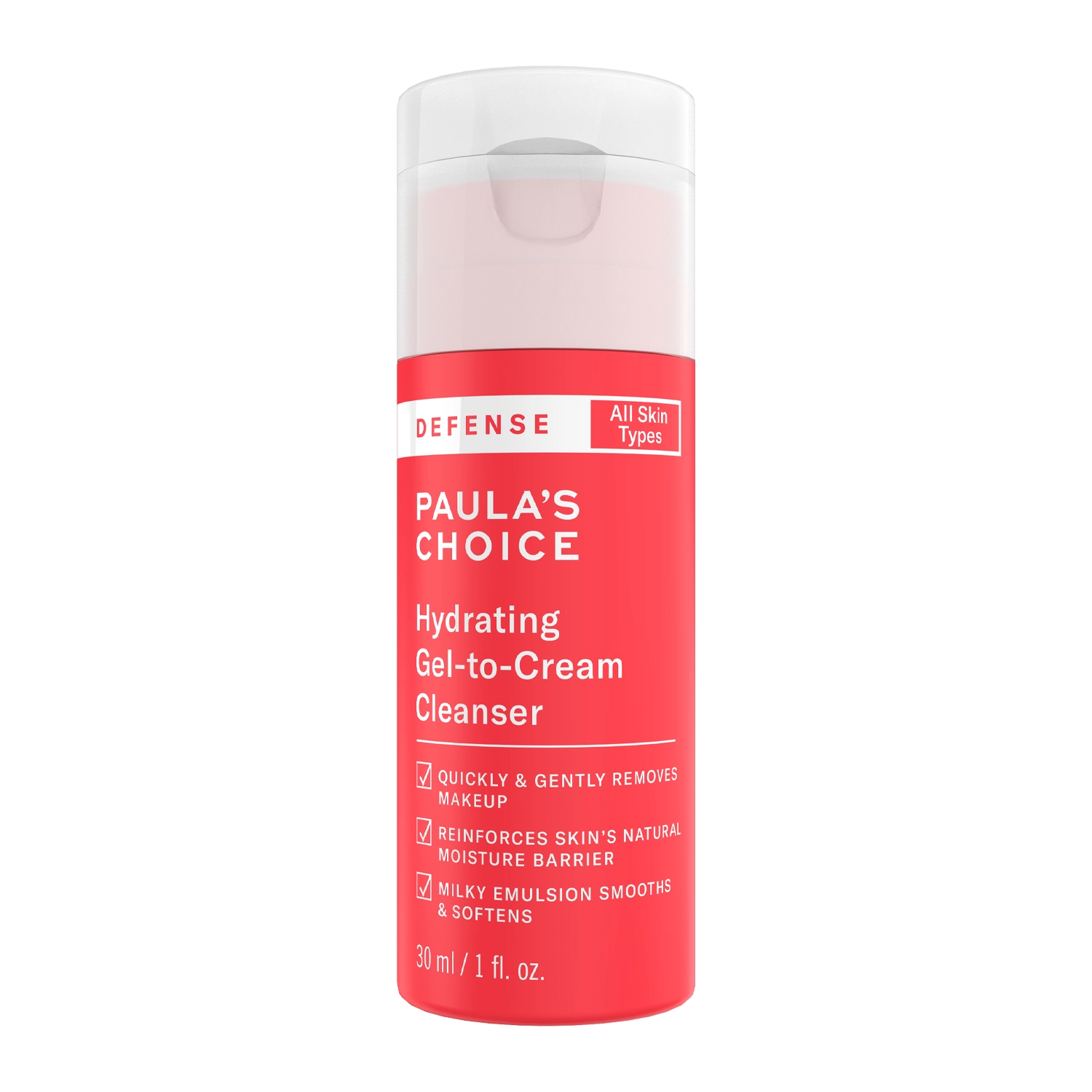Żel do mycia twarzy dla cery dojrzałej - Paula's Choice - Defense - Hydrating Gel-To-Cream Cleanser - Kremowy Żel Myjący