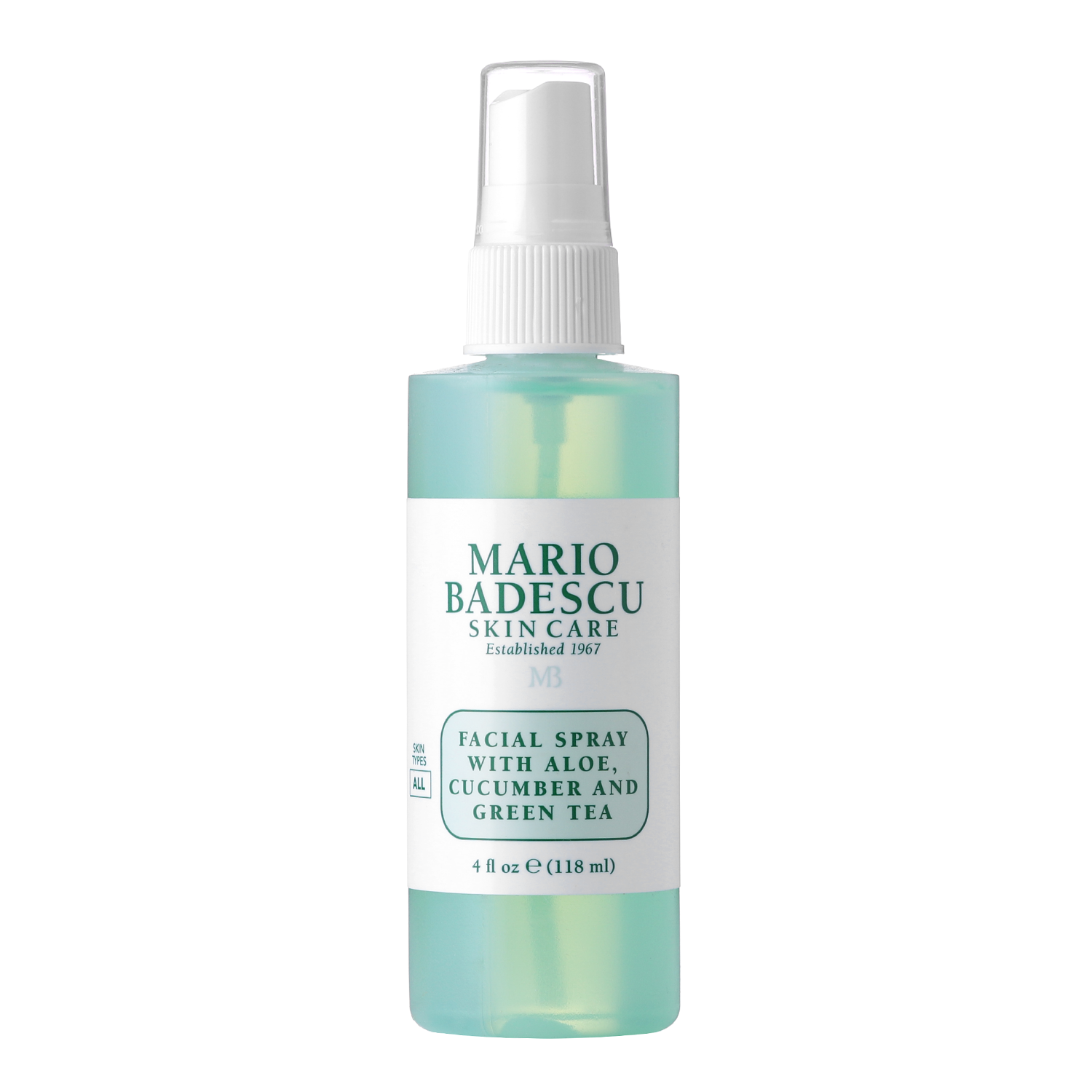 Mario Badescu - Facial Spray With Aloe, Cucumber & Green Tea - Mgiełka do Twarzy Aloesowo-Ogórkowa z Zieloną Herbatą - 118ml