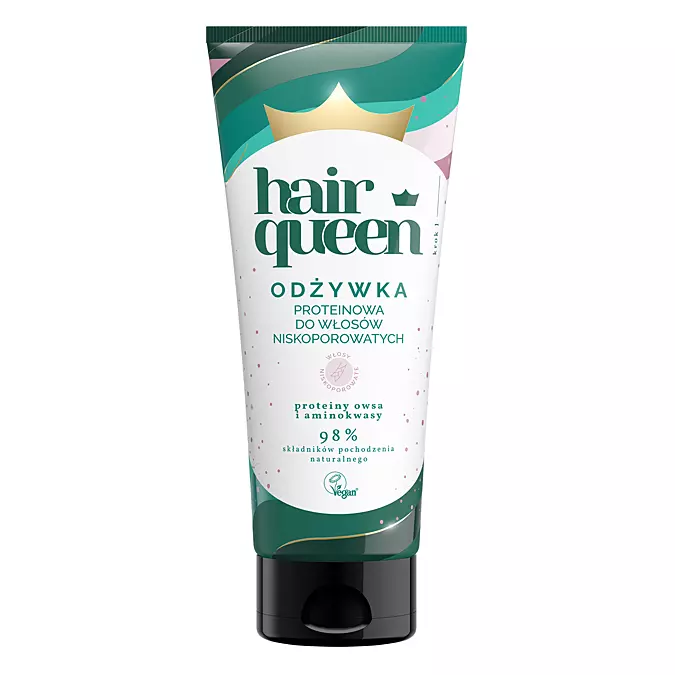 Hair Queen - Proteinowa Odżywka do Włosów Niskoporowatych