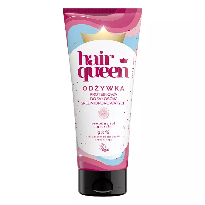 Hair Queen - Proteinowa Odżywka do Włosów Średnioporowatych
