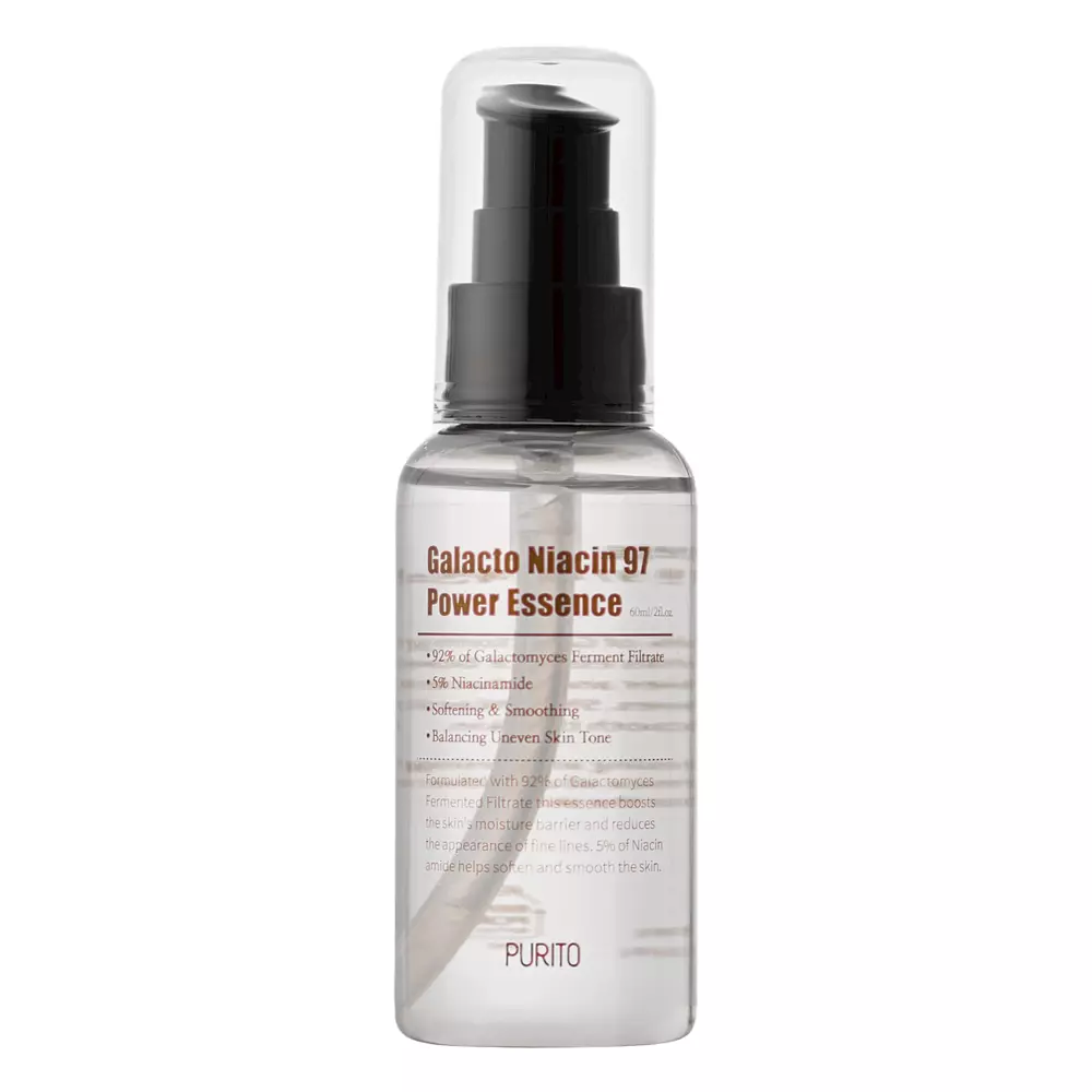 Purito - Galacto Niacin 97 Power Essence - Odżywcza Esencja z Niacynamidem i Filtratem z Drożdży