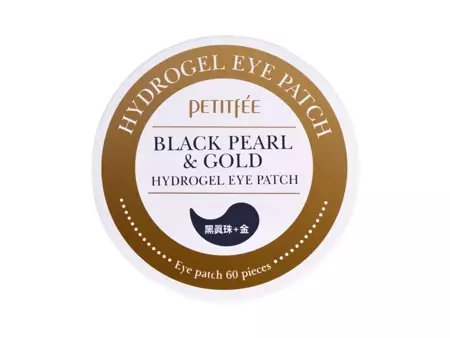 Petitfee - Black Pearl & Gold Eye Patch - Hydrożelowe Płatki pod Oczy