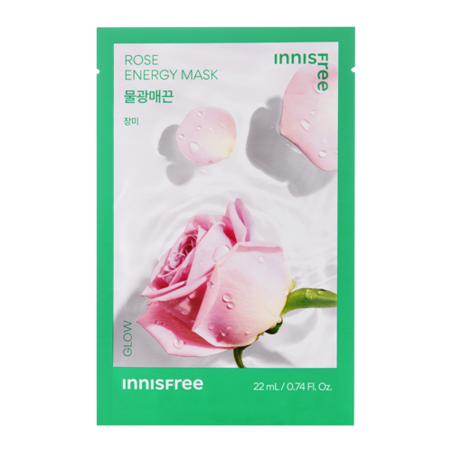 Innisfree - Squeeze Energy Mask - Rose - Glow - Maska w Płachcie Dodająca Blasku - 22ml