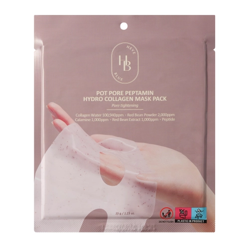 HEVEBLUE - Pot Pore Peptamin Hydro Collagen Mask - Kolagenowa Maska Zwężająca Pory - 1sztx35g