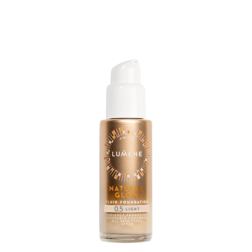 Lumene - Natural Glow Fluid Foundation SPF20 - Podkład Rozświetlający - 0,5 Light - 30ml