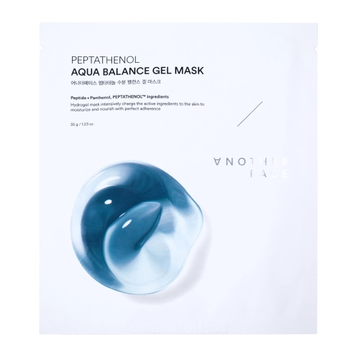 ANOTHER FACE - Peptathenol Aqua Balance Gel Mask- Zestaw Hydrożelowych Masek w Płachcie z Peptydami i Pantenolem - 4szt/35g