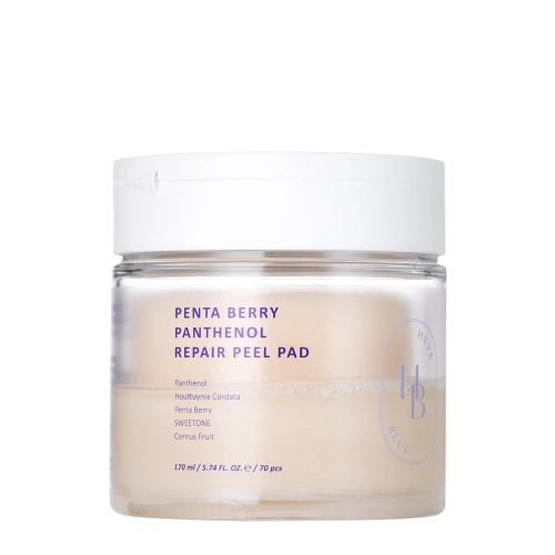 HEVEBLUE - Penta Berry Panthenol Repair Peel Pad - Złuszczające Płatki do Twarzy - 70szt