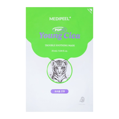 Medi-Peel - Young Cica PDRN Trouble Soothing Mask - Kojąco-Nawilżająca Maska do Twarzy z PDRN - 25ml