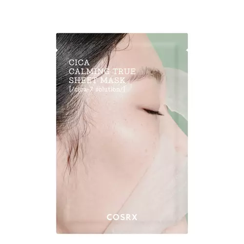 COSRX - Pure Fit Cica Calming True Sheet Mask - Wyciszająca Maska w Płachcie z Wąkrotą Azjatycką - 21ml
