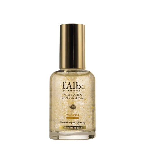 d'Alba - Vita Toning Capsule Serum - Nawilżająco-Rozjaśniające Serum do Twarzy - 50ml
