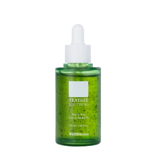 WellDerma - Herb Tox Cica Serum - Nawilżająco-Kojące Serum do Twarzy - 50ml
