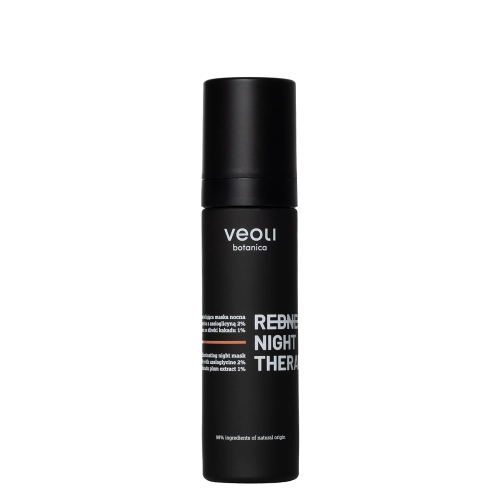 Veoli Botanica - Redness Night Therapy - Kojąco-Rozświetlająca Maska Nocna na Naczynka - 50ml