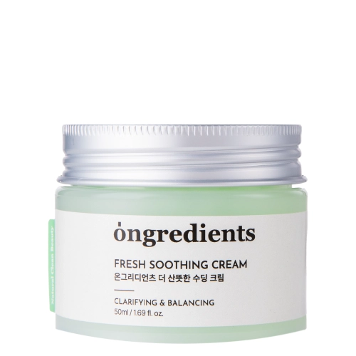 Ongredients - Fresh Soothing Cream - Odświeżająco-Nawilżający Krem do Twarzy - 50ml