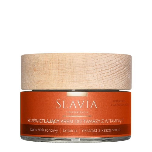 Slavia Cosmetics - Krem do Twarzy na Dzień z Aktywną Witaminą C 3% Rozświetlenie i Ujędrnienie - 50ml