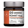 Aura Herbals - Witamina D3 2000 IU + K2 + Cynk + Selen - Tabletki - 90szt