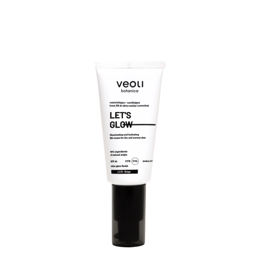 Veoli Botanica - Let's Glow - Rozświetlająco - Nawilżający Lekki Krem BB - 2.5N Beige - 30ml
