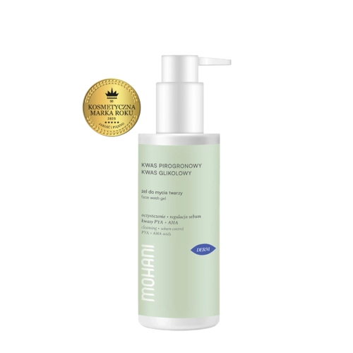 Mohani - Żel do Mycia Twarzy z Kwasem Pirogronowym i Glikolowym - 150ml