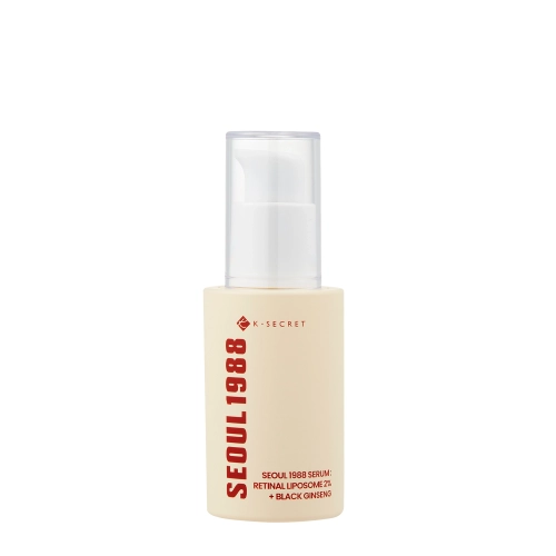 K-SECRET - SEOUL 1988 Serum : Retinal Liposome 2% + Black Ginseng - Ujędrniające Serum z Retinalem - 30ml