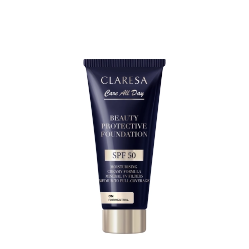 Claresa - Beauty Protective Foundation SPF 50 - Nawilżający Podkład z Filtrem SPF 50 - 0N Fair Neutral - 30ml