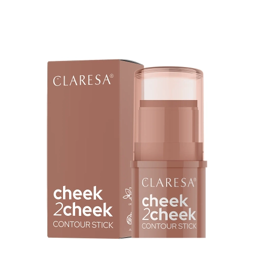 Claresa - Cheek 2 Cheek - Bronzer w Sztyfcie - 01 Neutral Sand - 5,5g