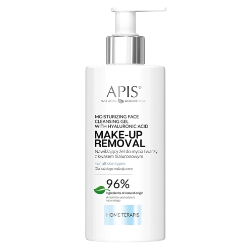 Apis - Moisturizing Face Cleansing Gel with Hyaluronic Acid - Nawilżający Żel do Mycia Twarzy z Kwasem Hialuronowym - 300ml 