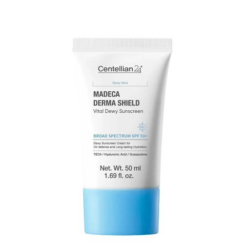 Centellian24 - Madeca Derma Shield Safe Moisture Sun Cream - Nawilżacjący Krem do Twarzy z SPF 50+ PA++++ - 50ml	