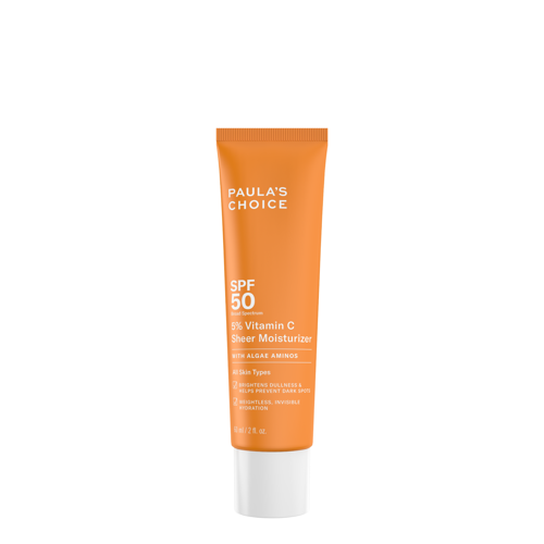 Paula's Choice - 5% Vitamin C Sheer Moisturizer SPF50 - Nawilżający Krem Przeciwsłoneczny z Witaminą C - 60ml OUTLET