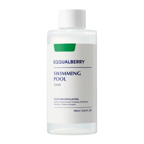 EQQUALBERRY - Swimming Pool Daily Facial Toner - Nawilżająco-Złuszczający Tonik do Twarzy - 155ml - GRATIS HU