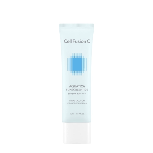 Cell Fusion C - Aquatica Sunscreen 100 SPF 50+/PA ++++ - Nawilżający Krem z Filtrem do Twarzy - 50ml