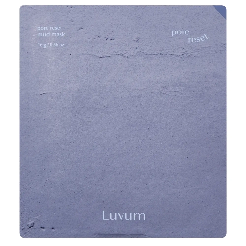 Luvum - Pore Reset Mud Mask - Oczyszczająca Maska do Twarzy w Płachcie - 1szt/16g