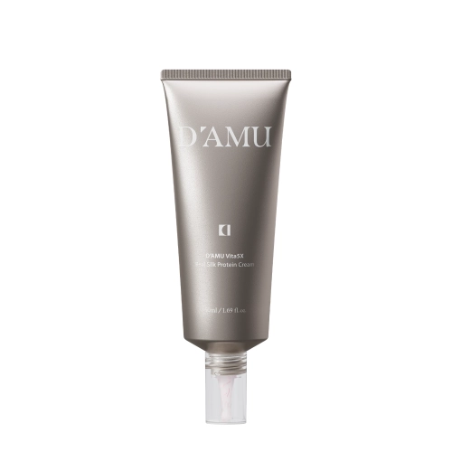D’AMU - Vita5X Real Silk Protein Cream - Ujędrniający Krem do Twarzy - 50ml