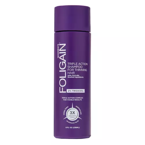 Foligain - Triple Action - Shampoo for Thinning Hair - Szampon do Włosów Cienkich - 236ml