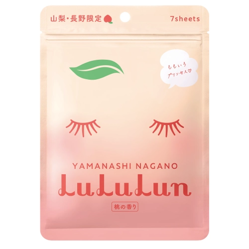 LuLuLun - Premium Sheet Mask Yamanashi Peach - Zestaw Nawilżających Masek w Płachcie - Brzoskwinia - 7szt 
