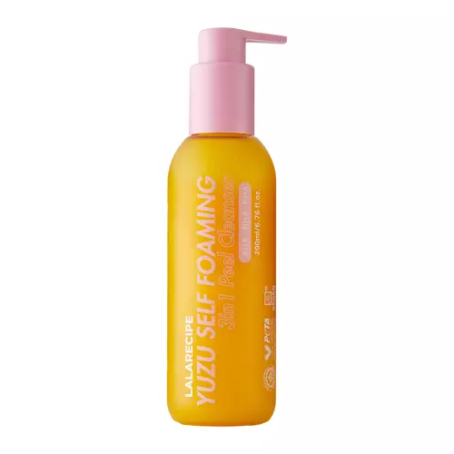 LalaRecipe - Yuzu Self Foaming 3in1 Cleanser - Oczyszczająca Pianka do Twarzy z Ekstraktem z Yuzu - 200ml